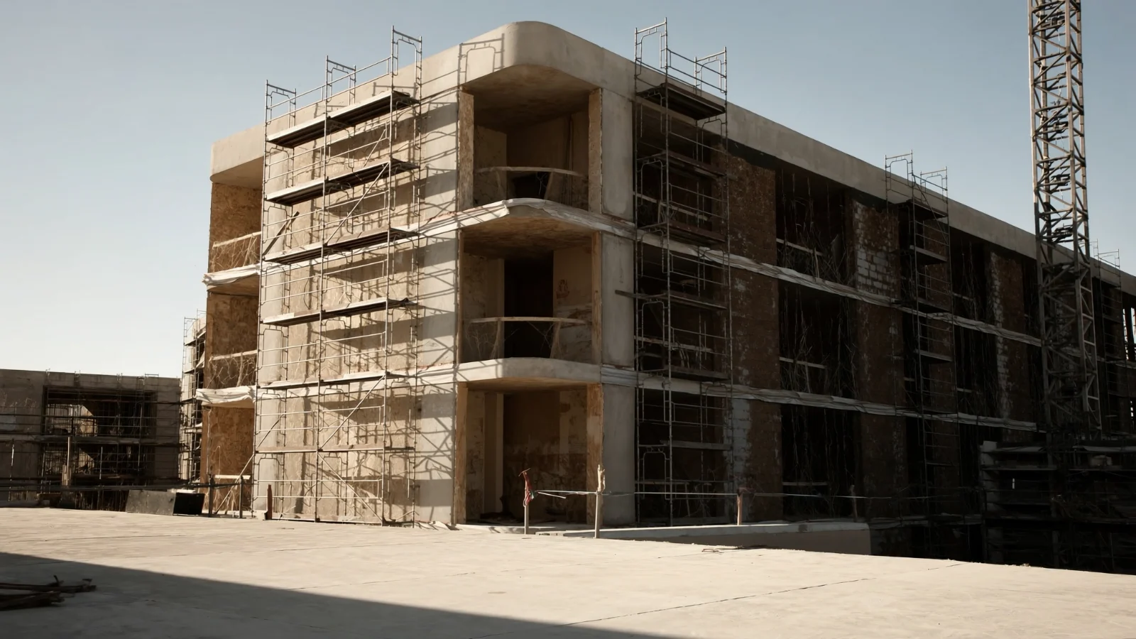 Canteiro de obras de empreendimento residencial com prazo de entrega vencido