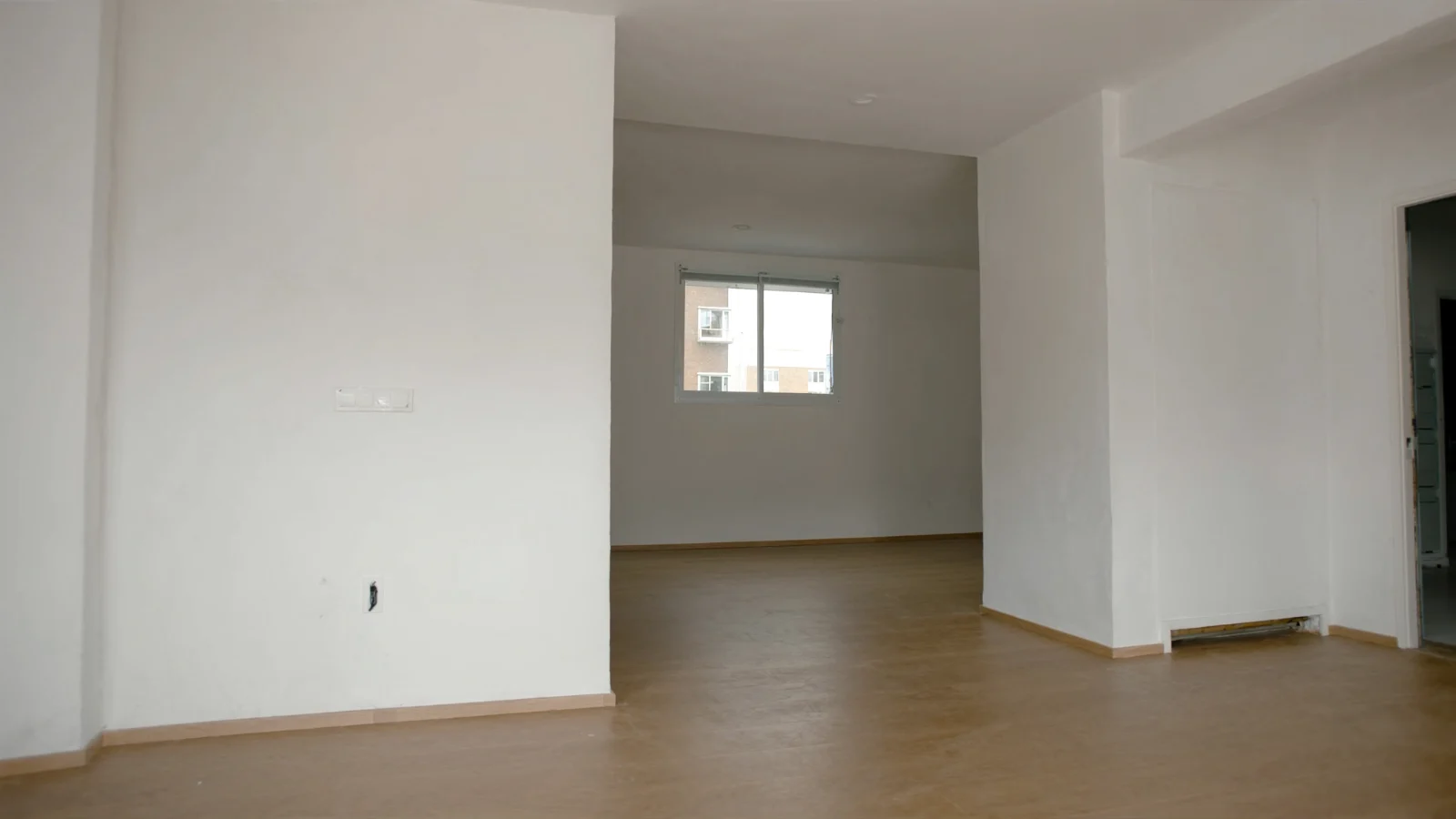 Sala de apartamento entregue e pronto para morar