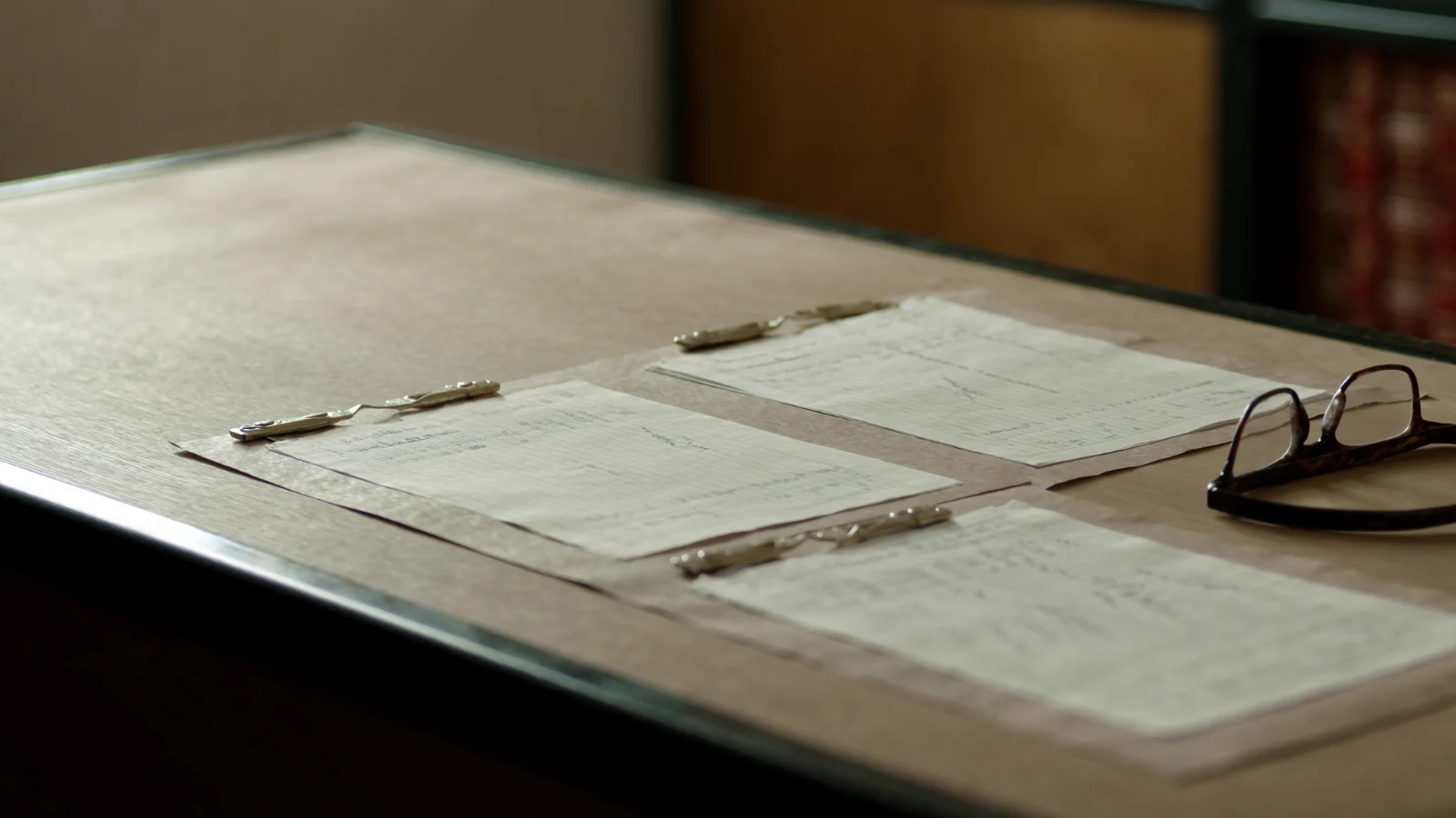 Documentos de imóvel arquivados em pasta